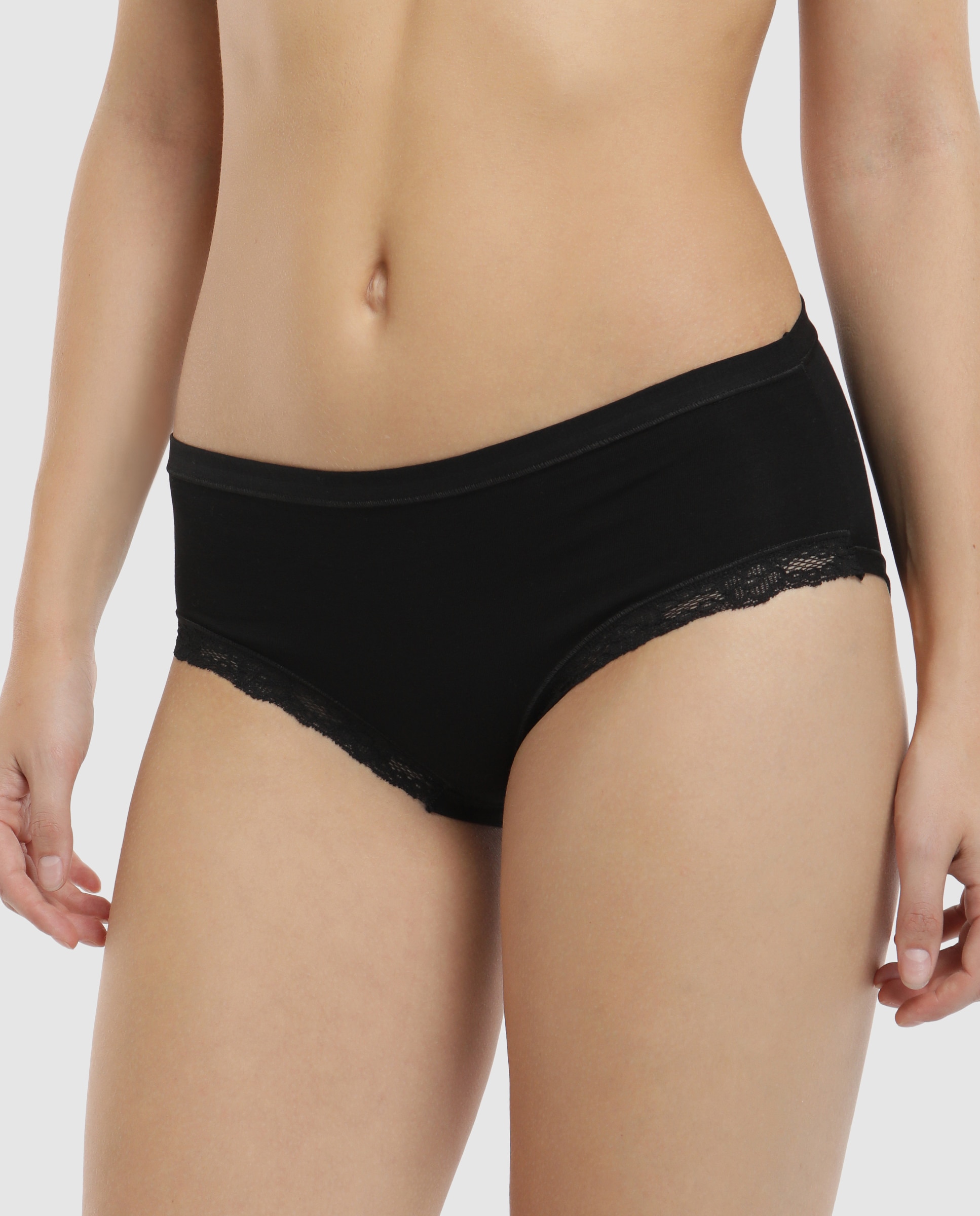 Imagem 0 de Cueca alta Pecado Original em algodão com renda