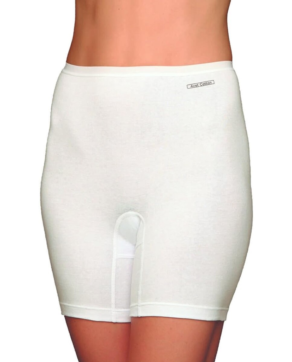 Culotte de algodón lycra sin costuras - Avet - Blanco Blanco-1