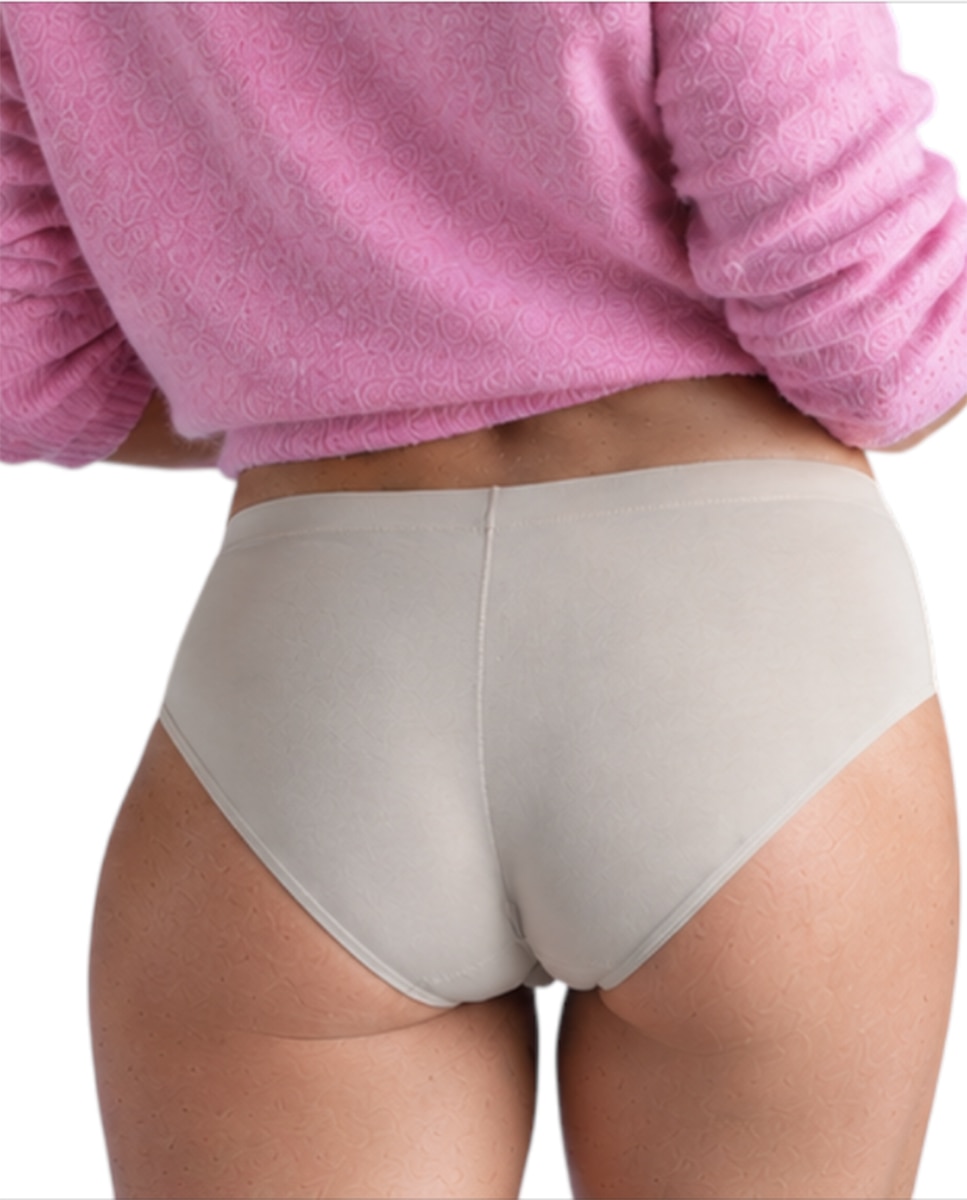 Cueca de Algodão Tamanho Único Natural-2