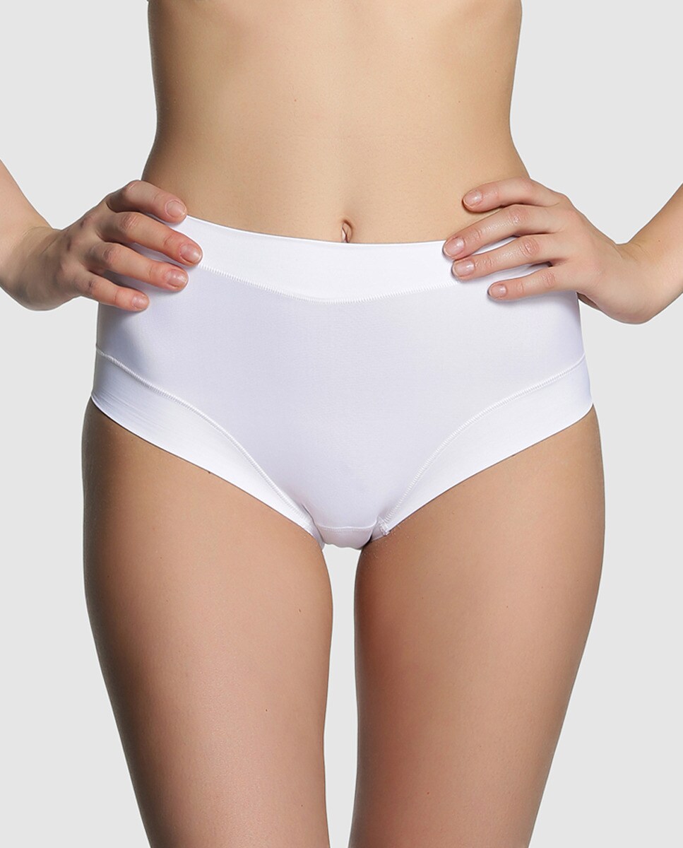 Cuecas de algodão de alta qualidade para peles sensíveis de mulher Janira Branco-1