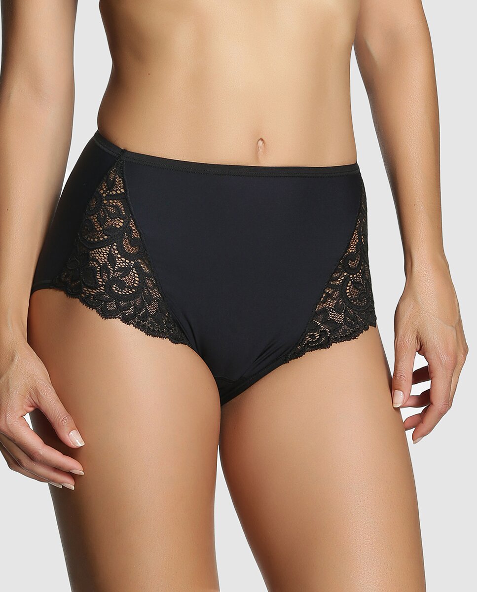 Imagen 1 de Braga con encaje floral de mujer Janira - Negro Negro