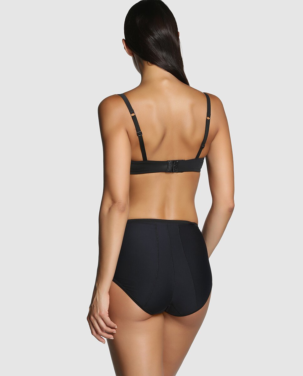 Imagen 2 de Braga con encaje floral de mujer Janira - Negro Negro