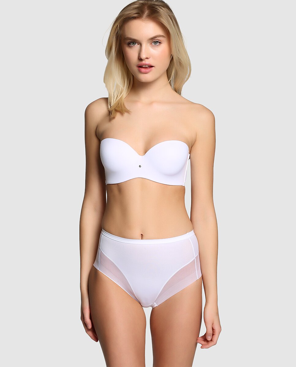 Cuecas invisíveis, mark-free de mulher Janira Branco-3