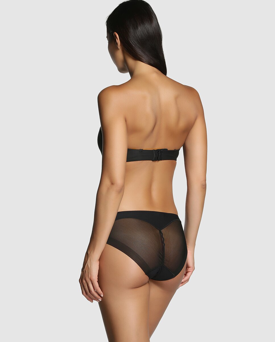 Braga invisible, mark-free de mujer Janira - Negro Negro-2