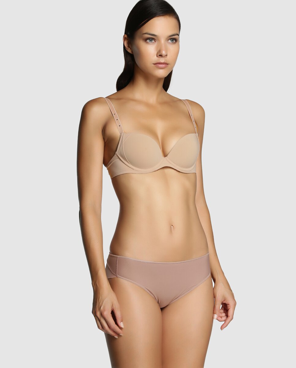 Braga invisible, mark-free de mujer Janira - Beige Beige-3