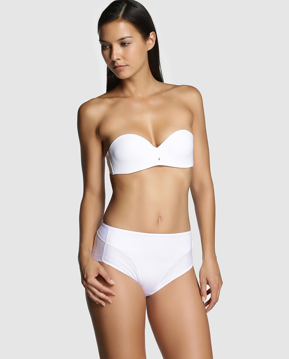 Braga con control, mark-free de mujer Janira - Blanco Blanco-3