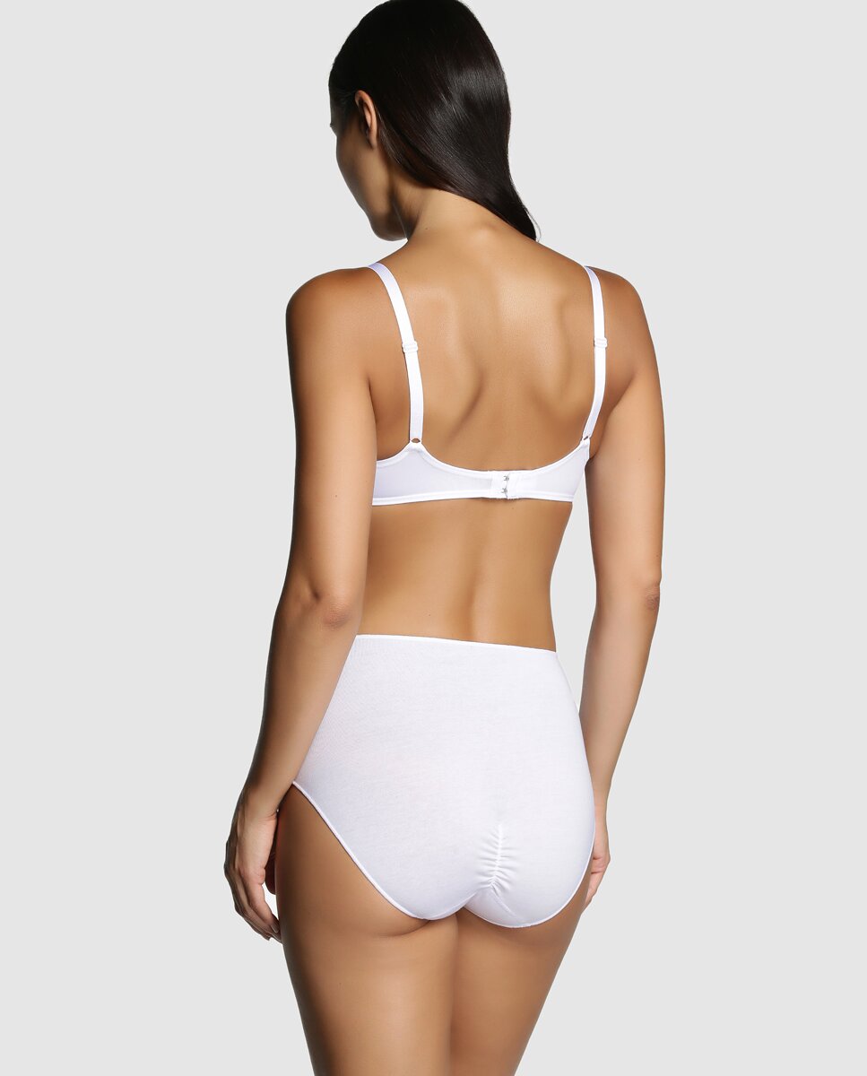 Braga de microfibra con máximo confort de mujer Janira - Blanco Blanco-2
