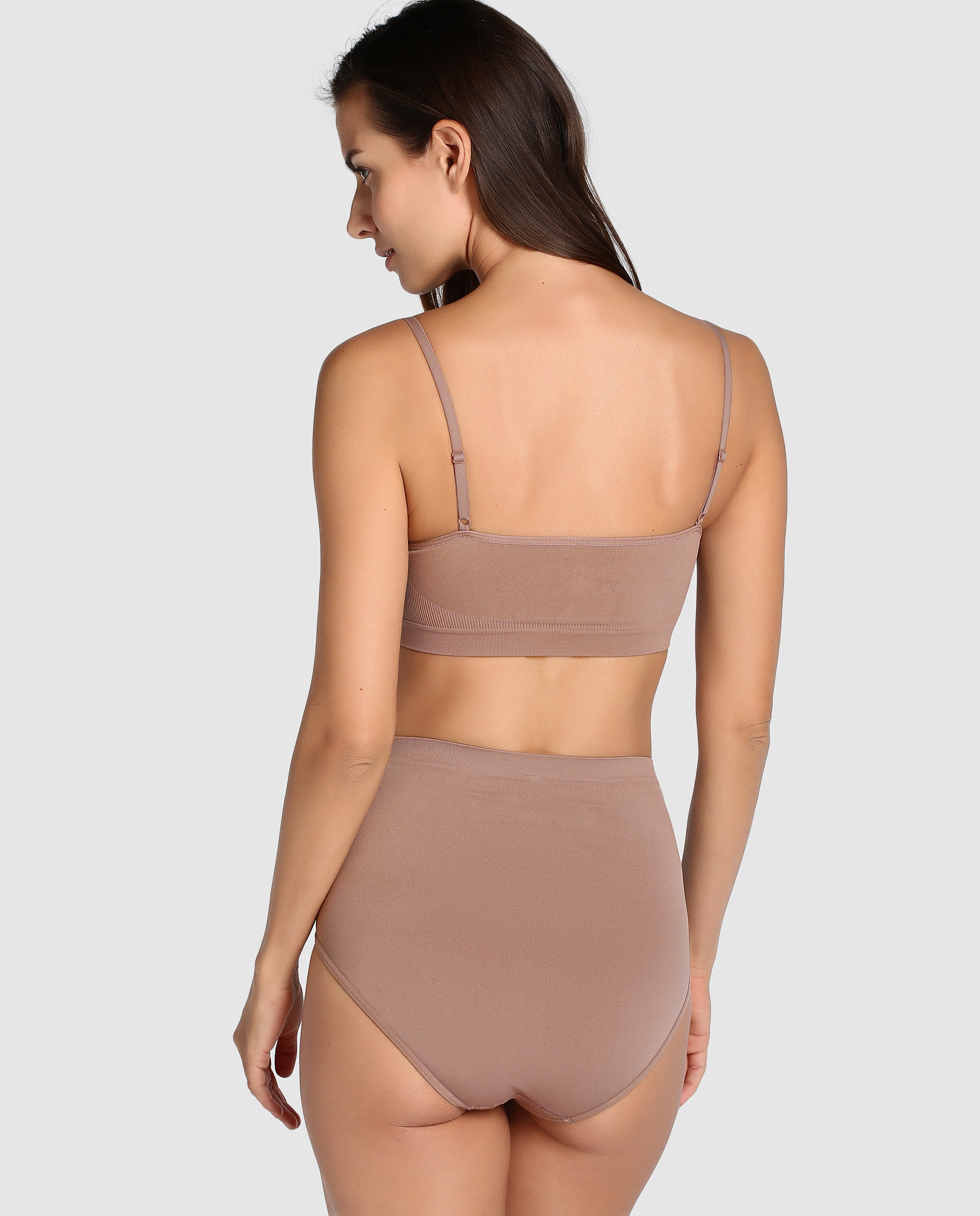 Braga de mujer Pecado Original de poliamida - Visón Visón-2