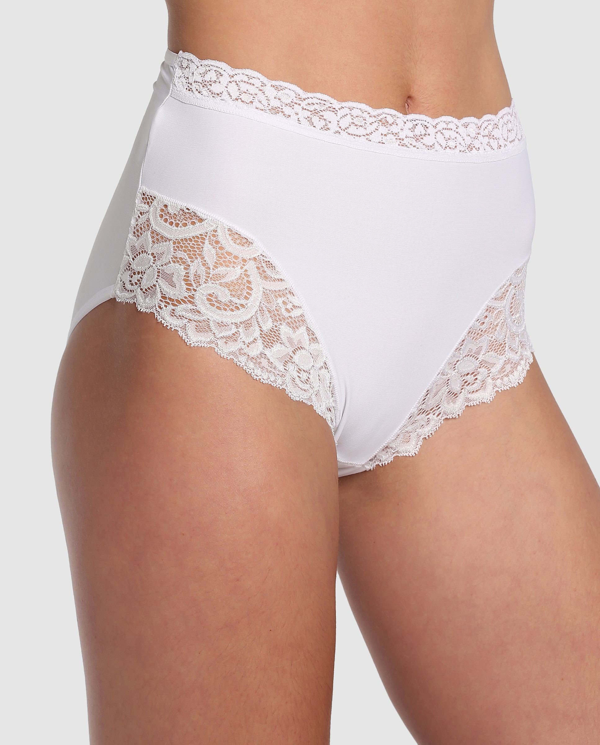 Braga de mujer Janira clásica alta - Blanco Blanco-1
