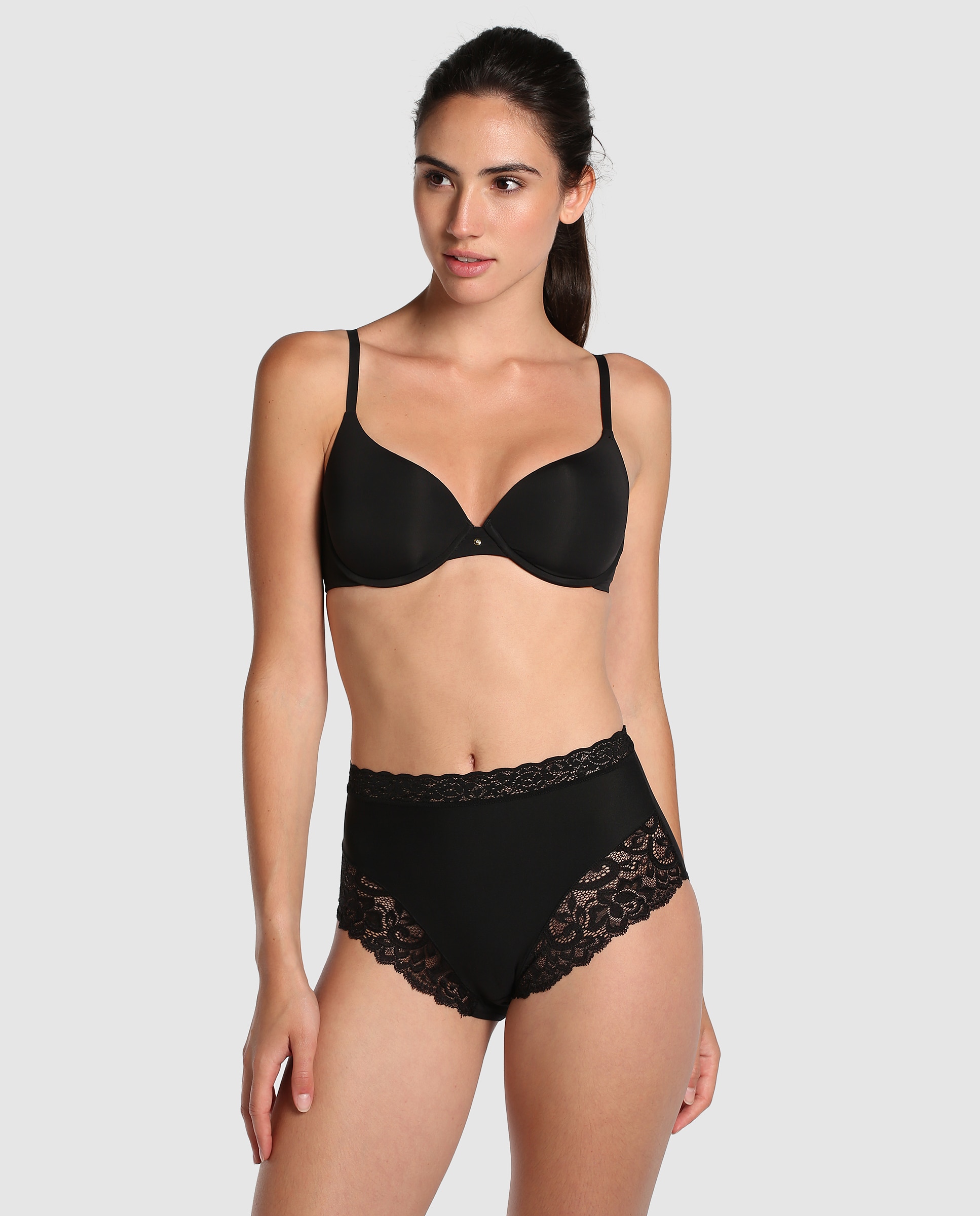 Braga de mujer Janira clásica alta - Negro Negro-3
