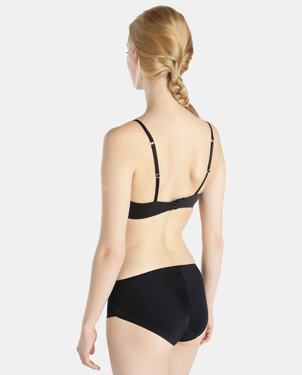 Braga microfibra/lycra look invisible - Avet - Negro Negro-2