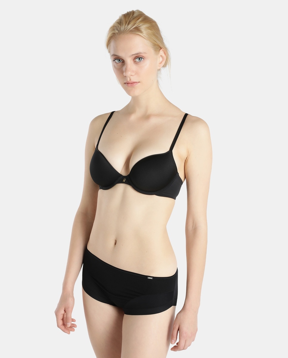 Braga microfibra/lycra look invisible - Avet - Negro Negro-3