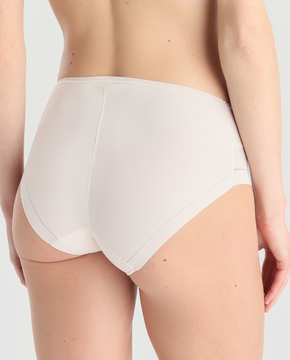 Cueca de Microfibra/Licra Look Invisível Branco-2