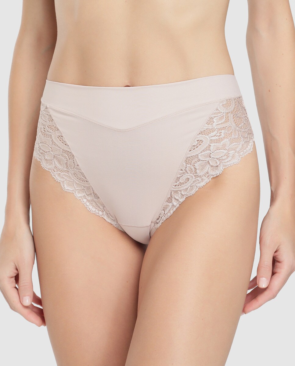 Imagen 0 de Braga con encaje floral de mujer Janira Natural
