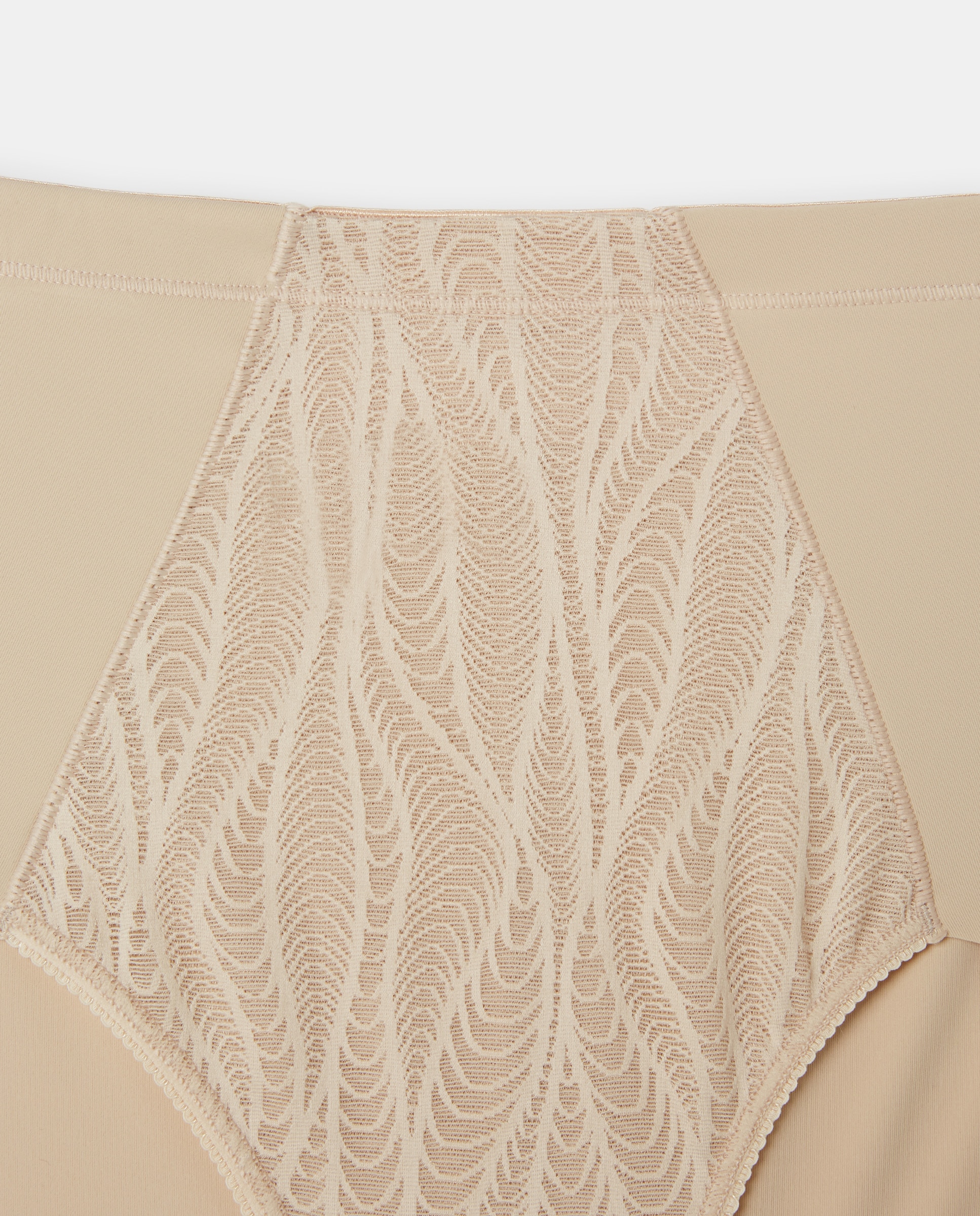 Cueca de Controlo com Corte de Laser e Renda Areia-4