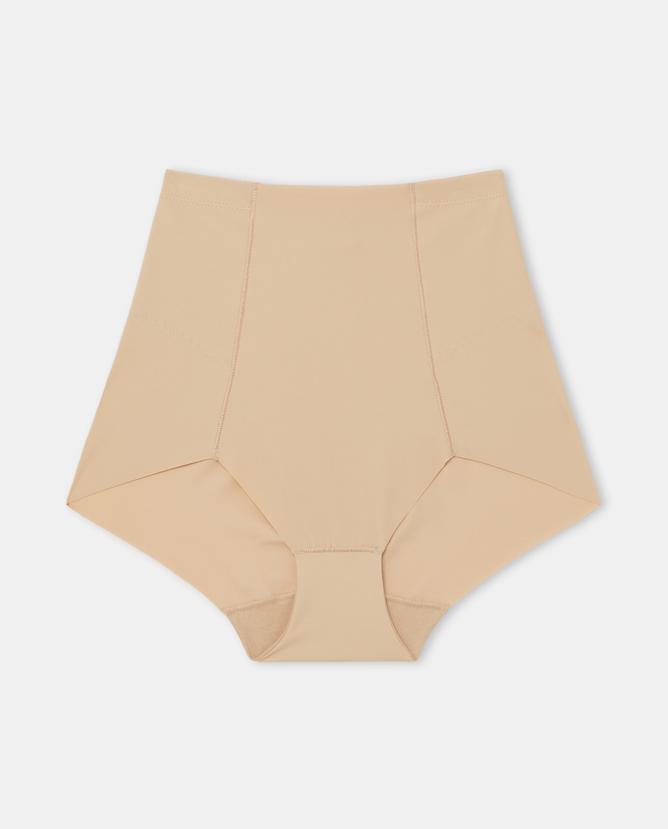 Cueca de Controlo com Corte Laser Bege-3