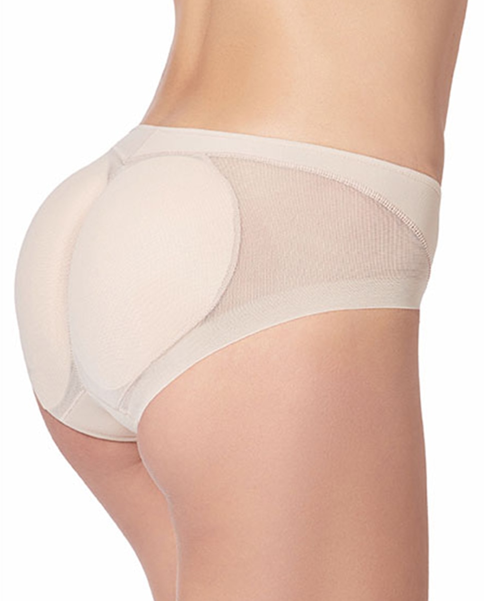 Braga mujer moldeadora microfibra, realce de glúteos, no marca invisible - Janira - Natural Natural-2