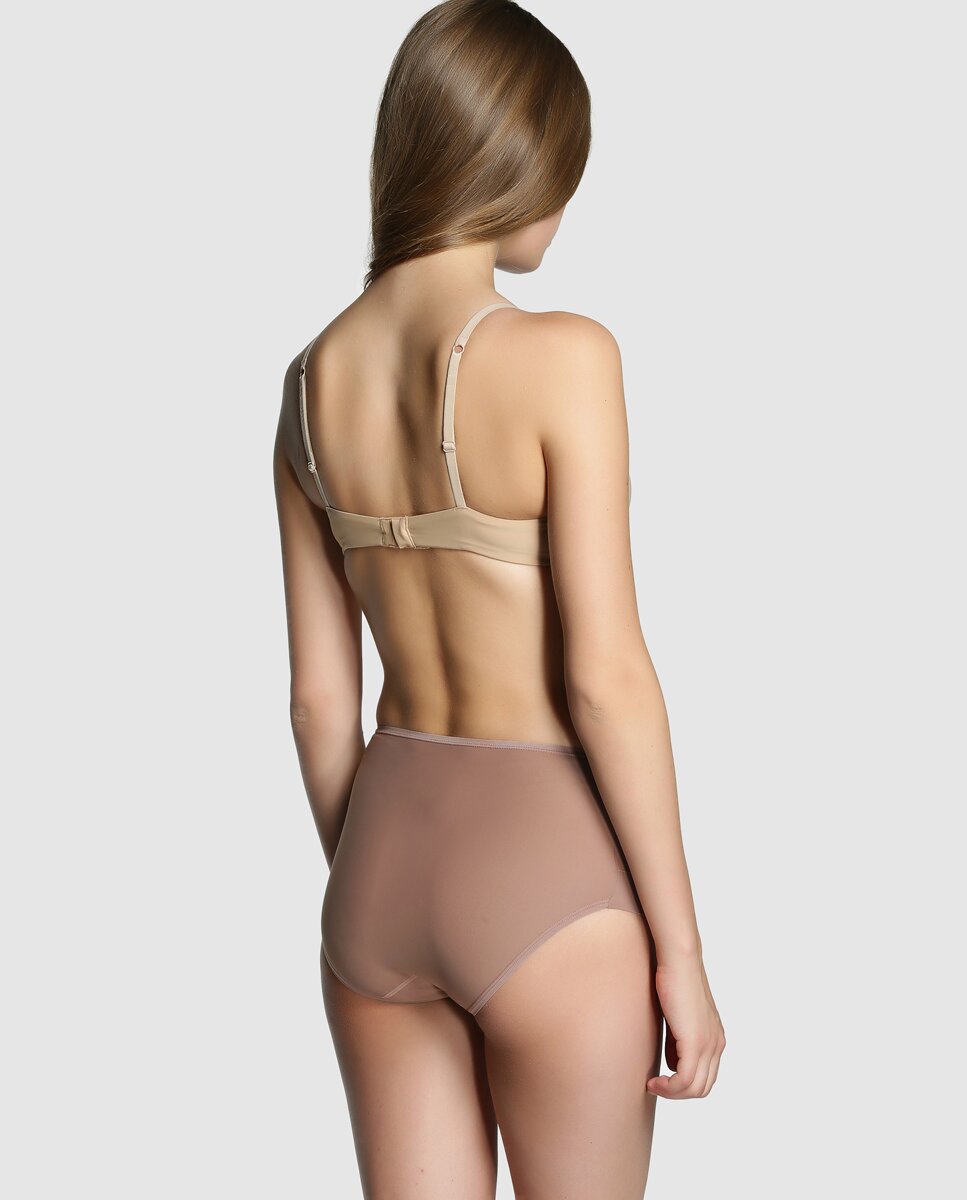 Cuecas elásticas e muito adaptáveis de mulher Janira Bege-2
