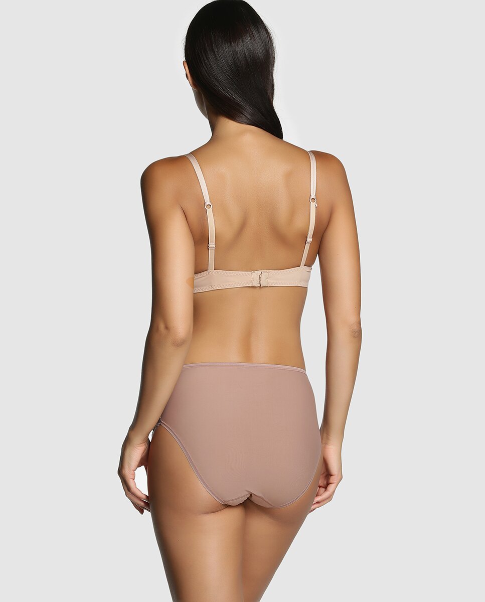 Braga con encaje floral de mujer Janira - Beige Beige-2