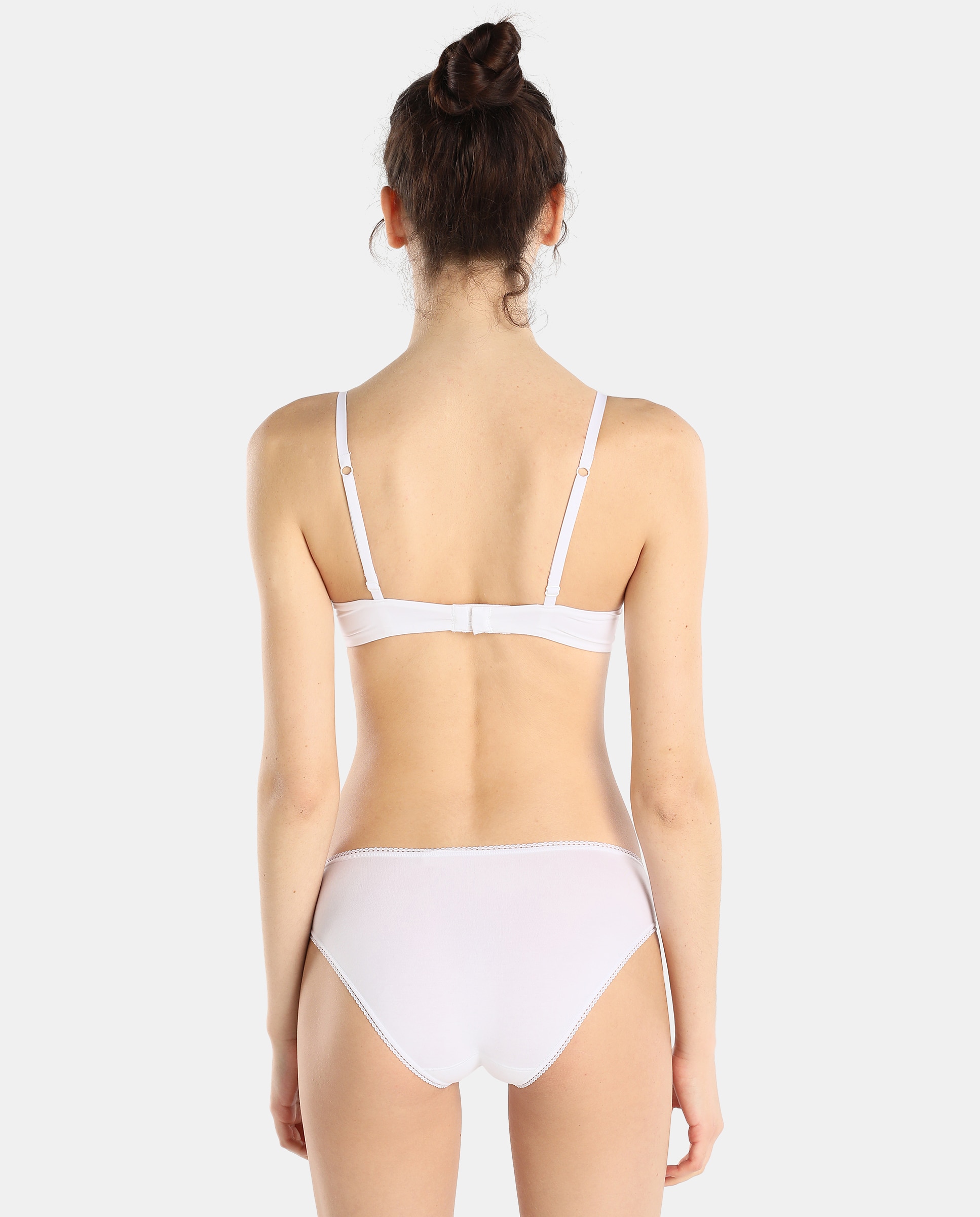 Cueca de biquíni Pecado Original de algodão Branco-2
