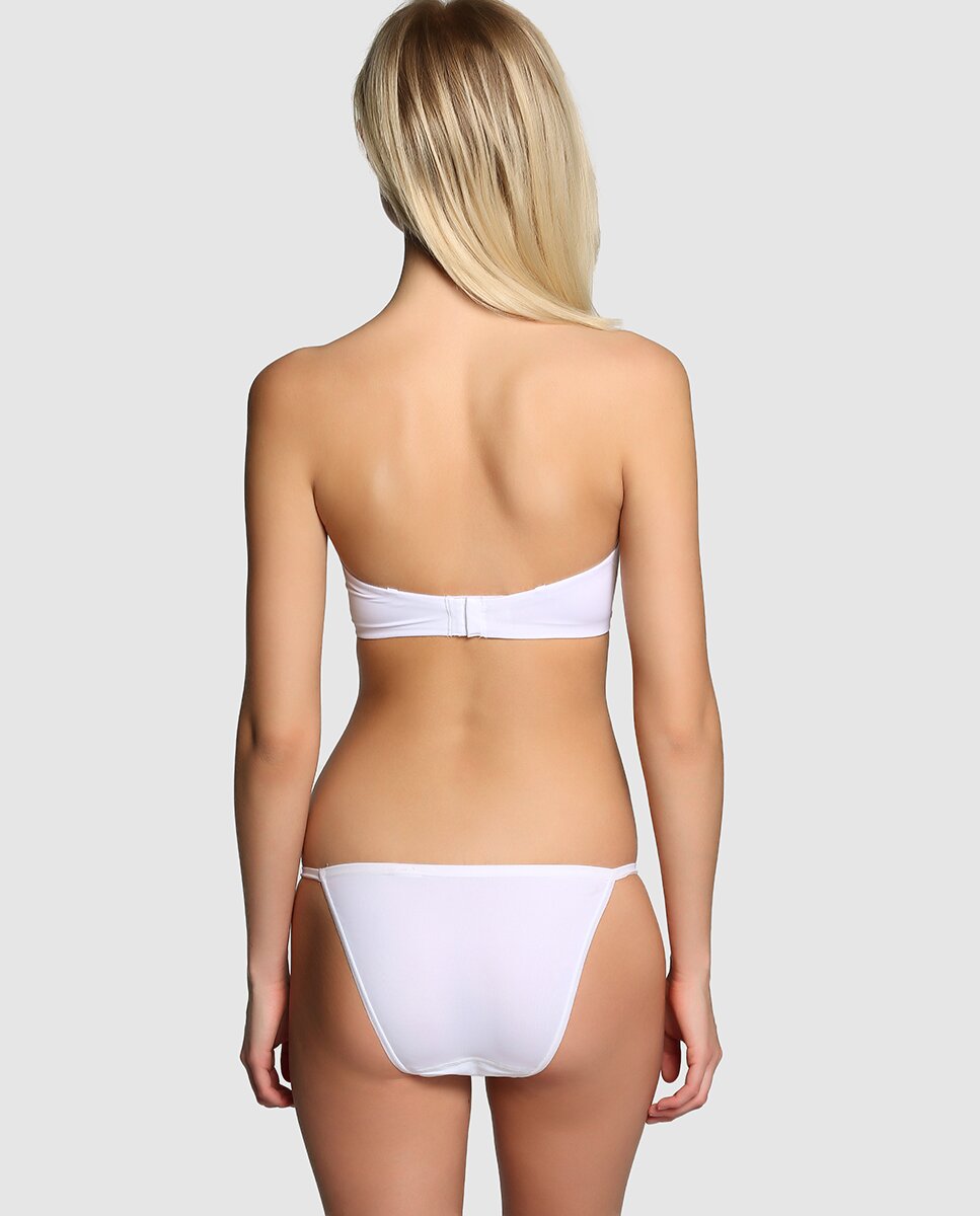 Braguita suave, sedosa y aromática de mujer Janira - Blanco Blanco-2