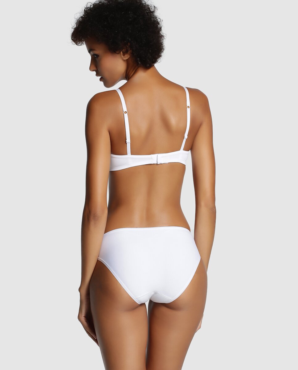 Cuecas de renda mark-free de mulher Janira Branco-2