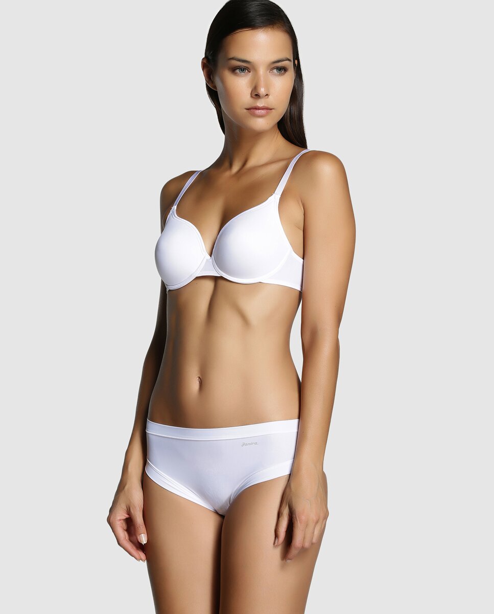Imagen 3 de Braga de microfibra con máximo confort de mujer Janira - Blanco Blanco