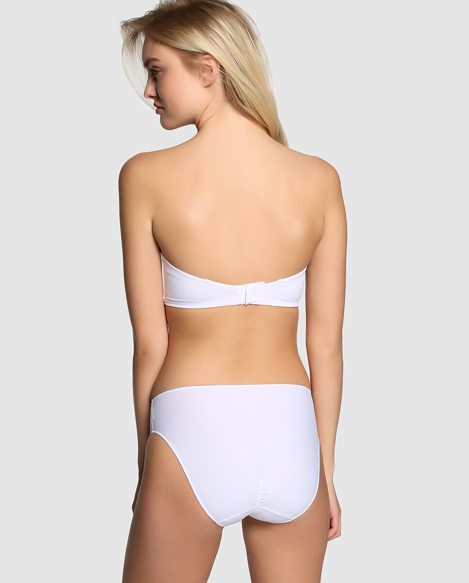 Braga de microfibra con máximo confort de mujer Janira - Blanco Blanco-2