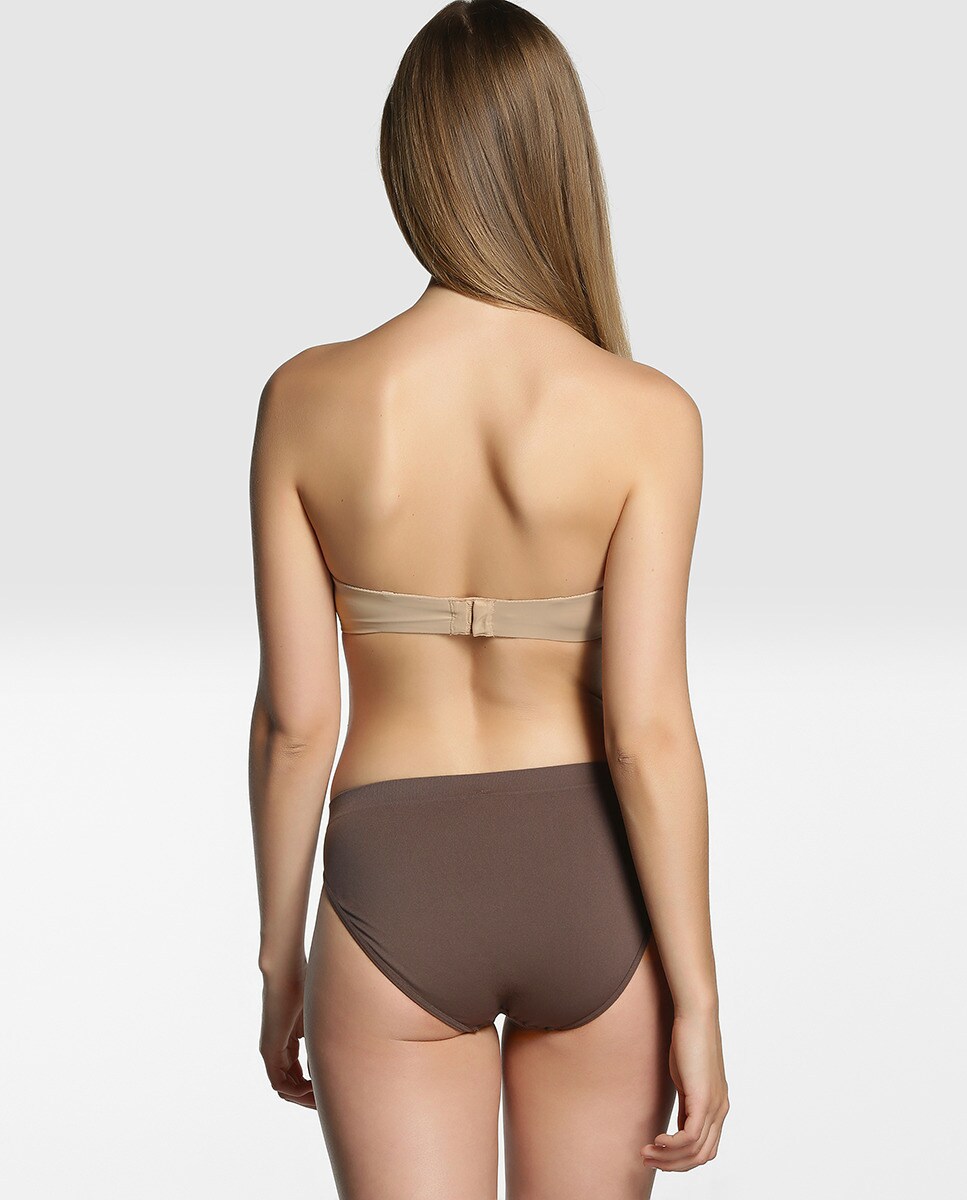 Biquíni sem Costuras Taupe-2