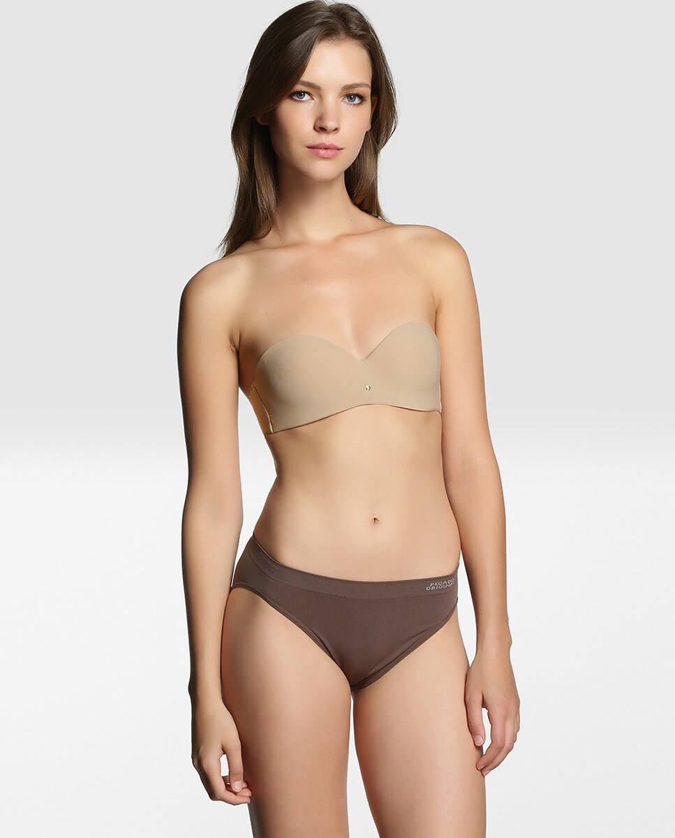 Biquíni sem Costuras Taupe-3
