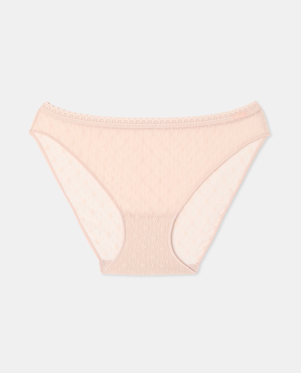 Cueca Clássica com Renda Natural-1