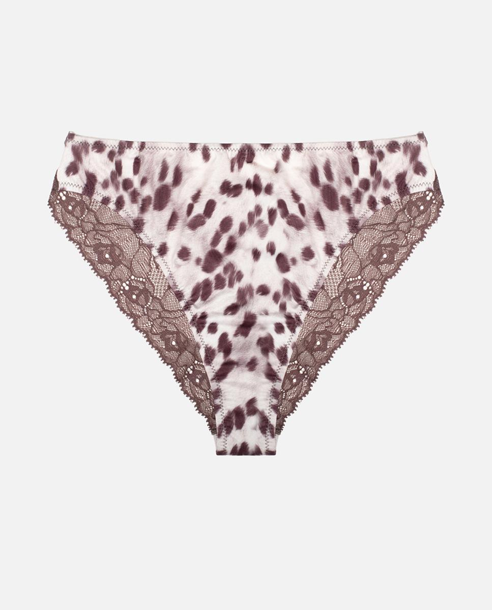 Tanga com Animal Print Castanho-3