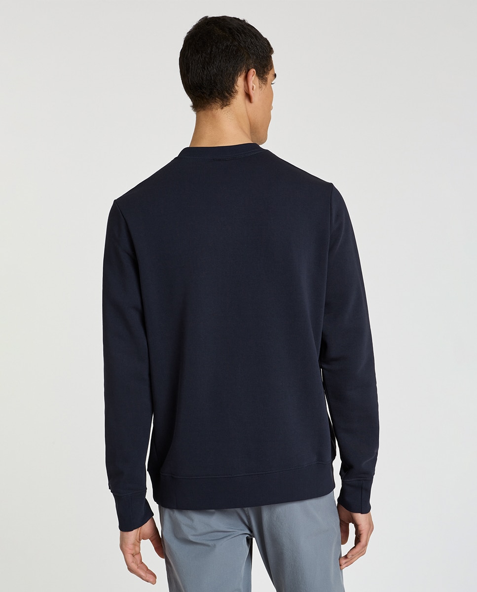 Sweatshirt com Animal Print de Zebra Azul-marinho-2