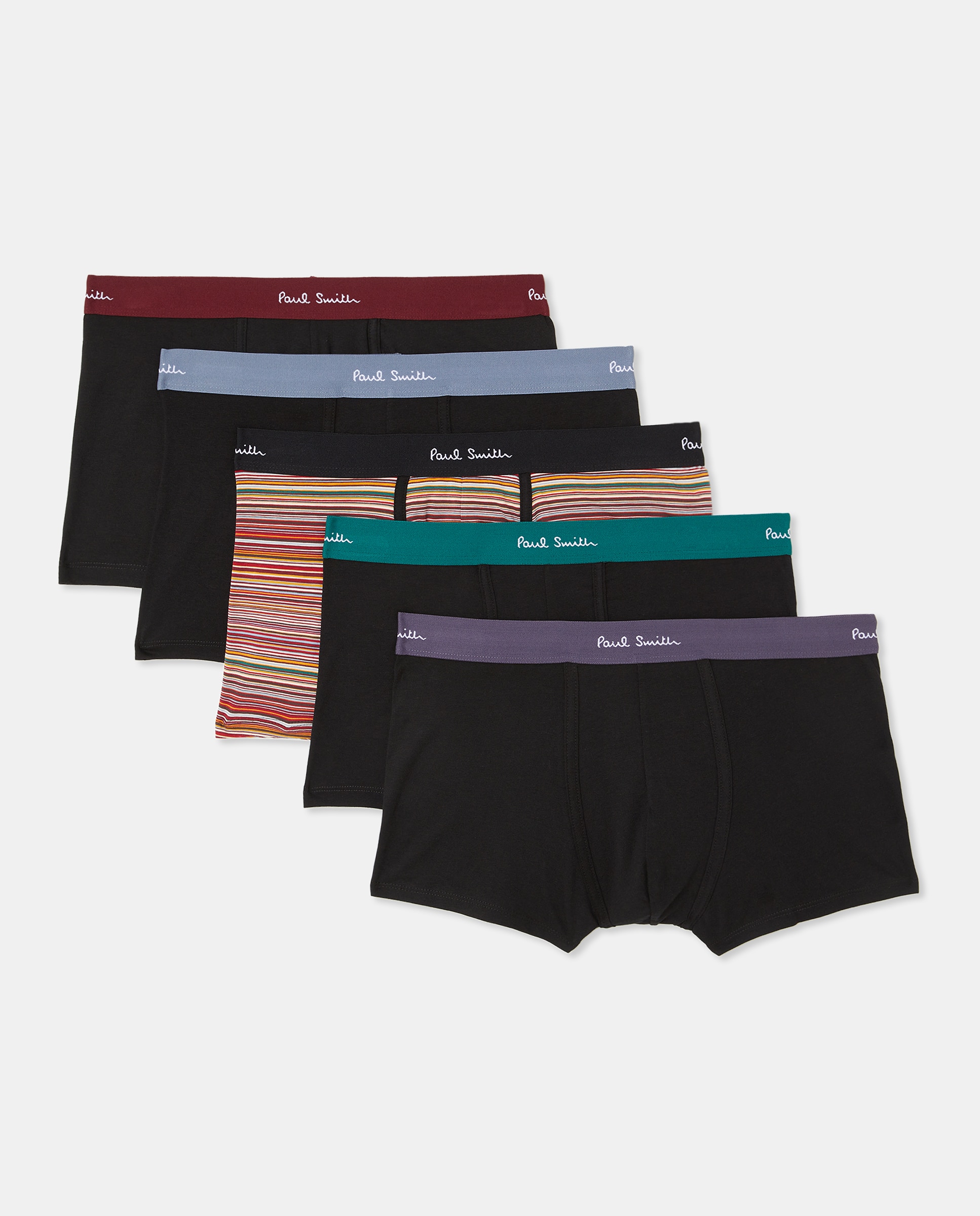 Pack de Boxers às Riscas Branco-1