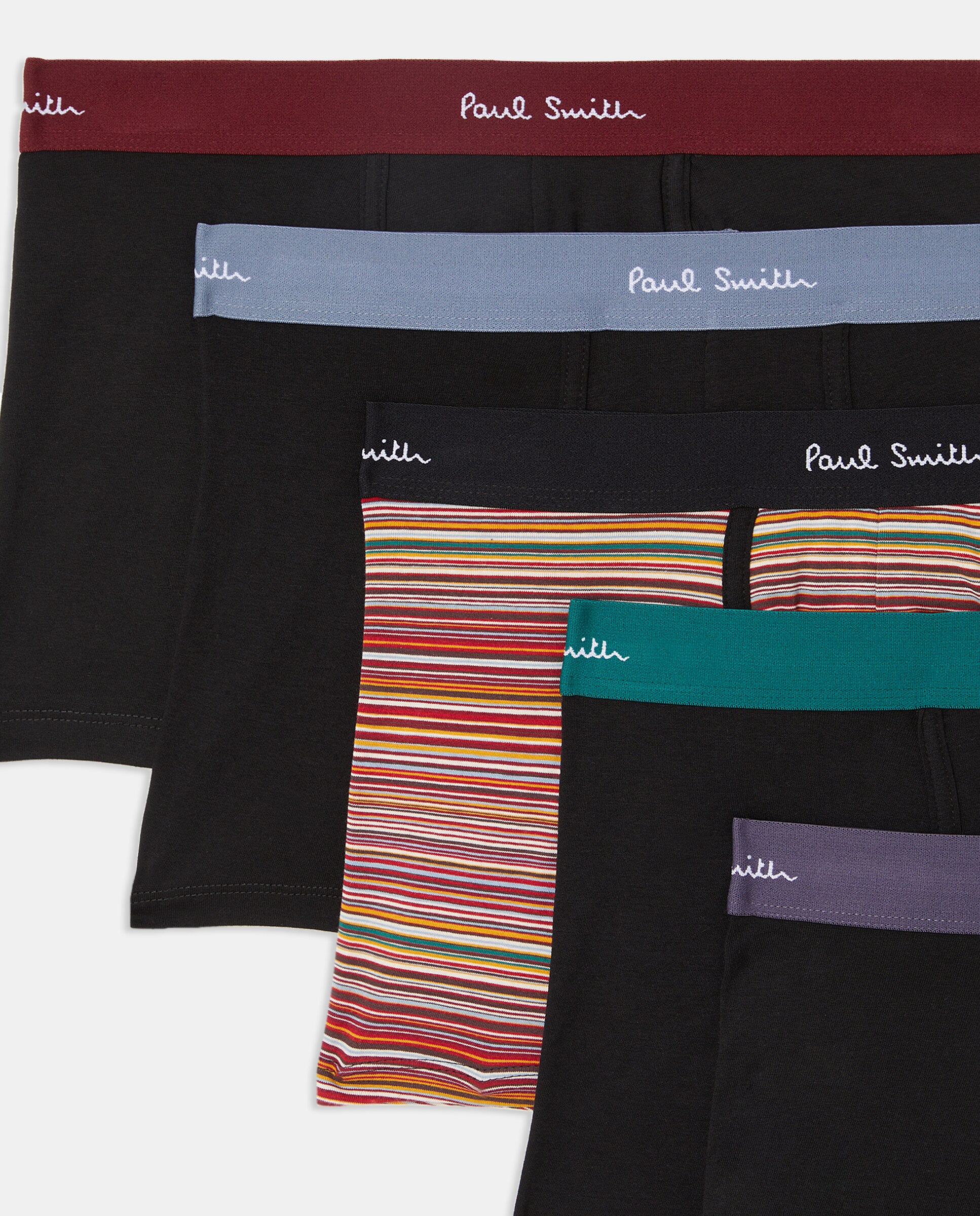 Pack de Boxers às Riscas Branco-4