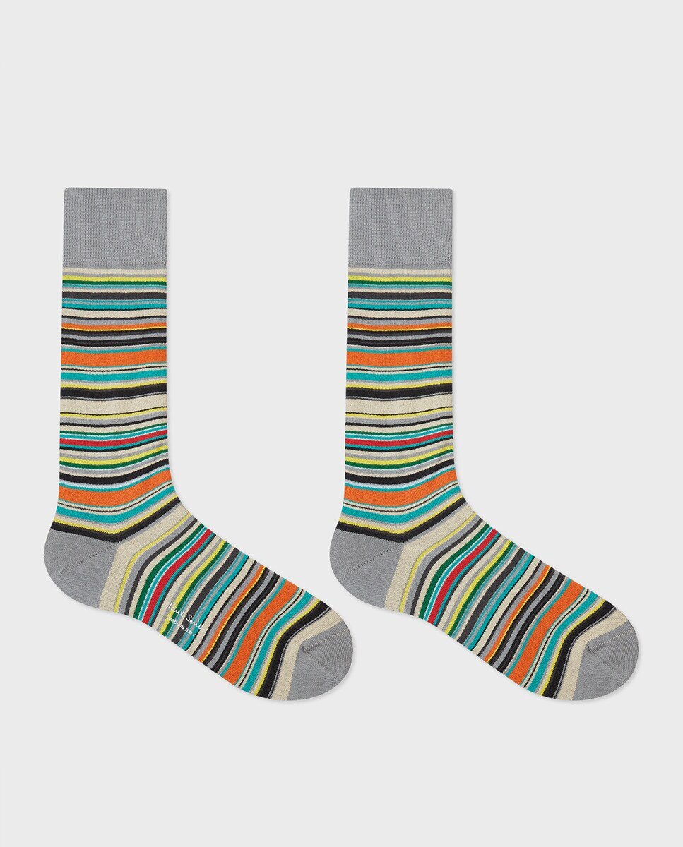 Meias Compridas de Algodão Multicolor-8
