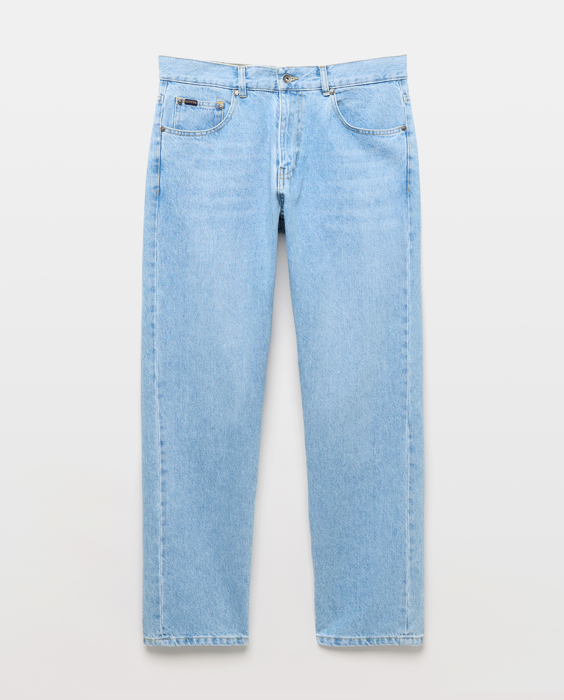 Jeans Straight Stretch Azul-claro-1