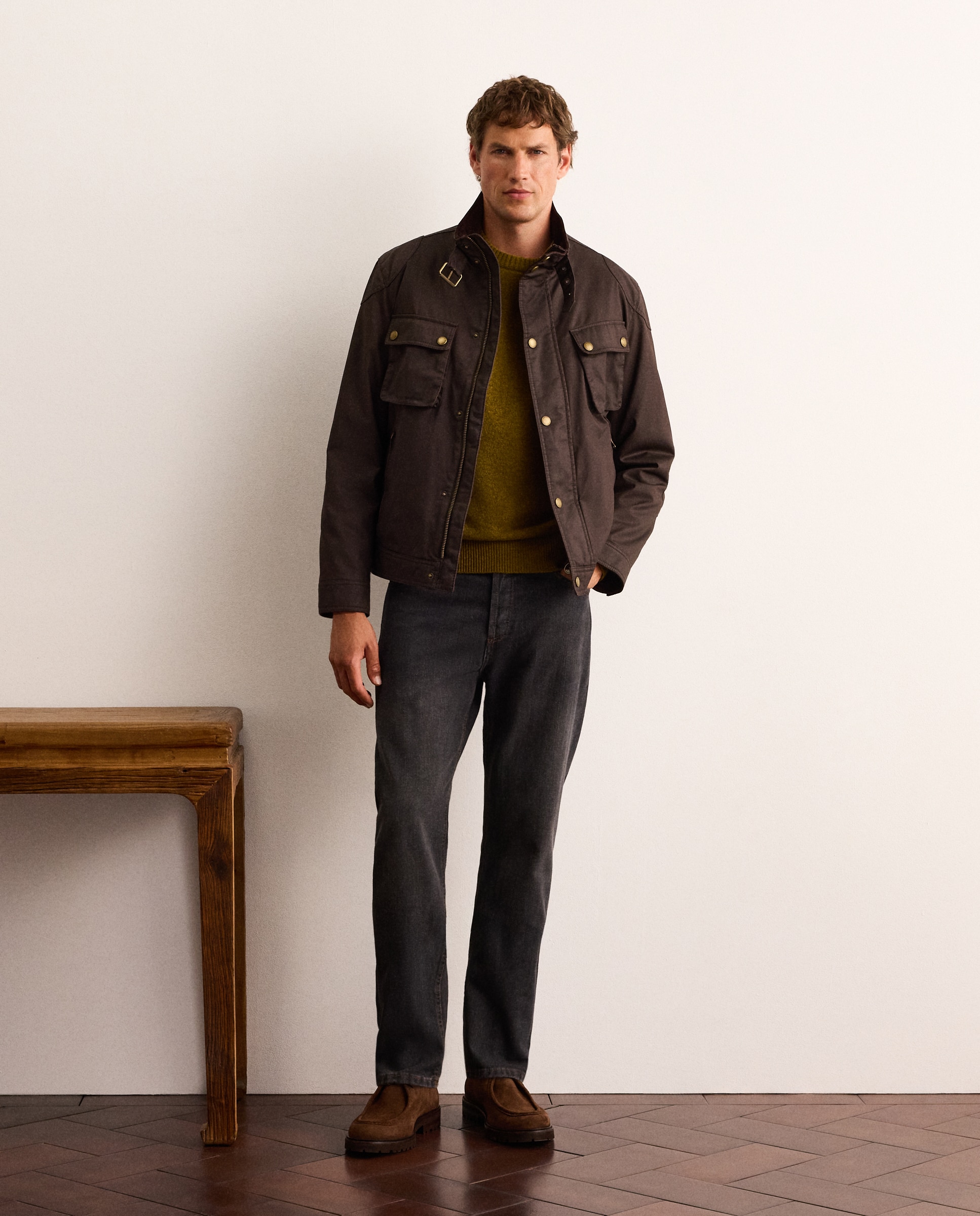 Pantalón vaquero de hombre regular. - Lloyd's - Gris oscuro Gris oscuro-1