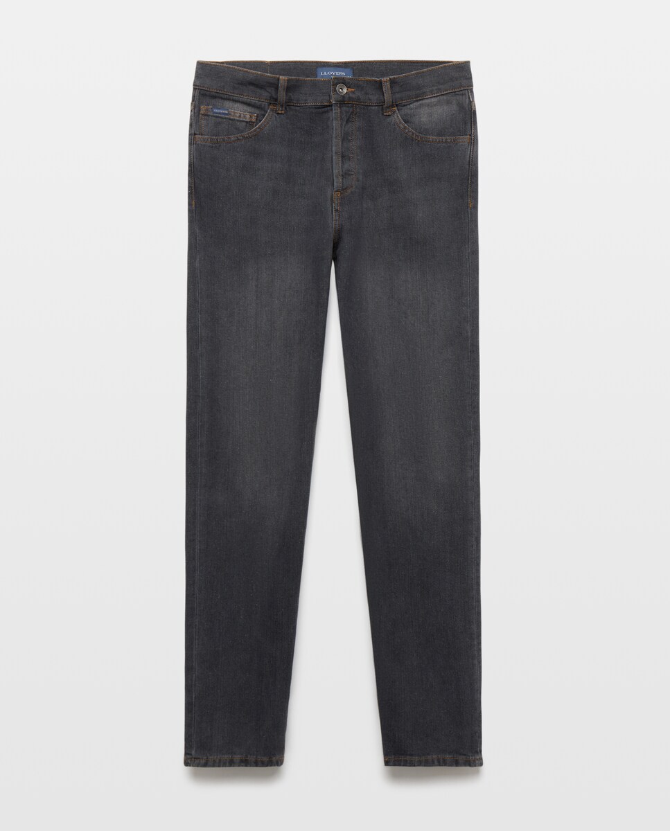 Imagen 0 de Pantalón vaquero de hombre regular. Gris oscuro