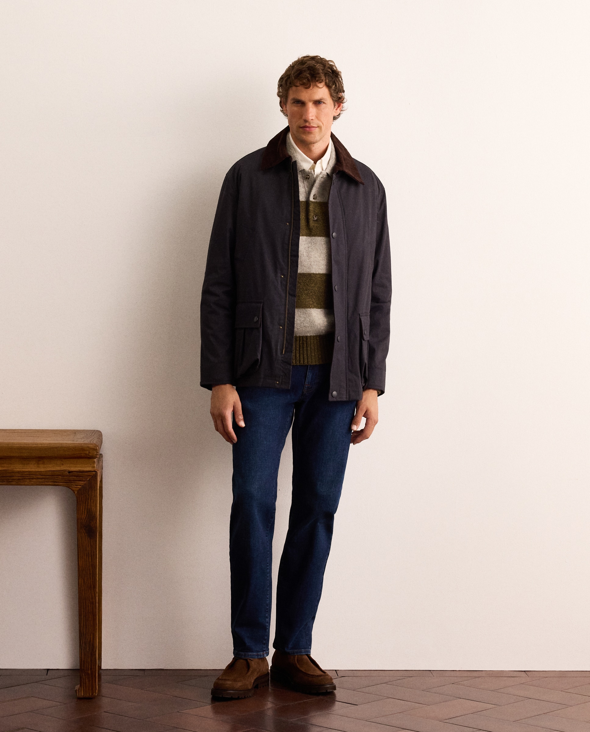 Imagen 0 de Pantalón vaquero de hombre regular stretch. Azul