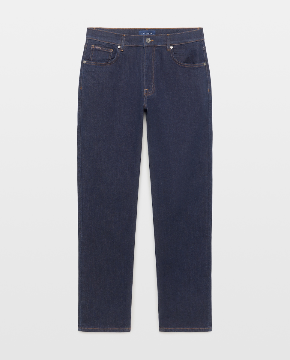 Imagen 1 de Pantalón vaquero regular fit de algodón stretch hombre Azul