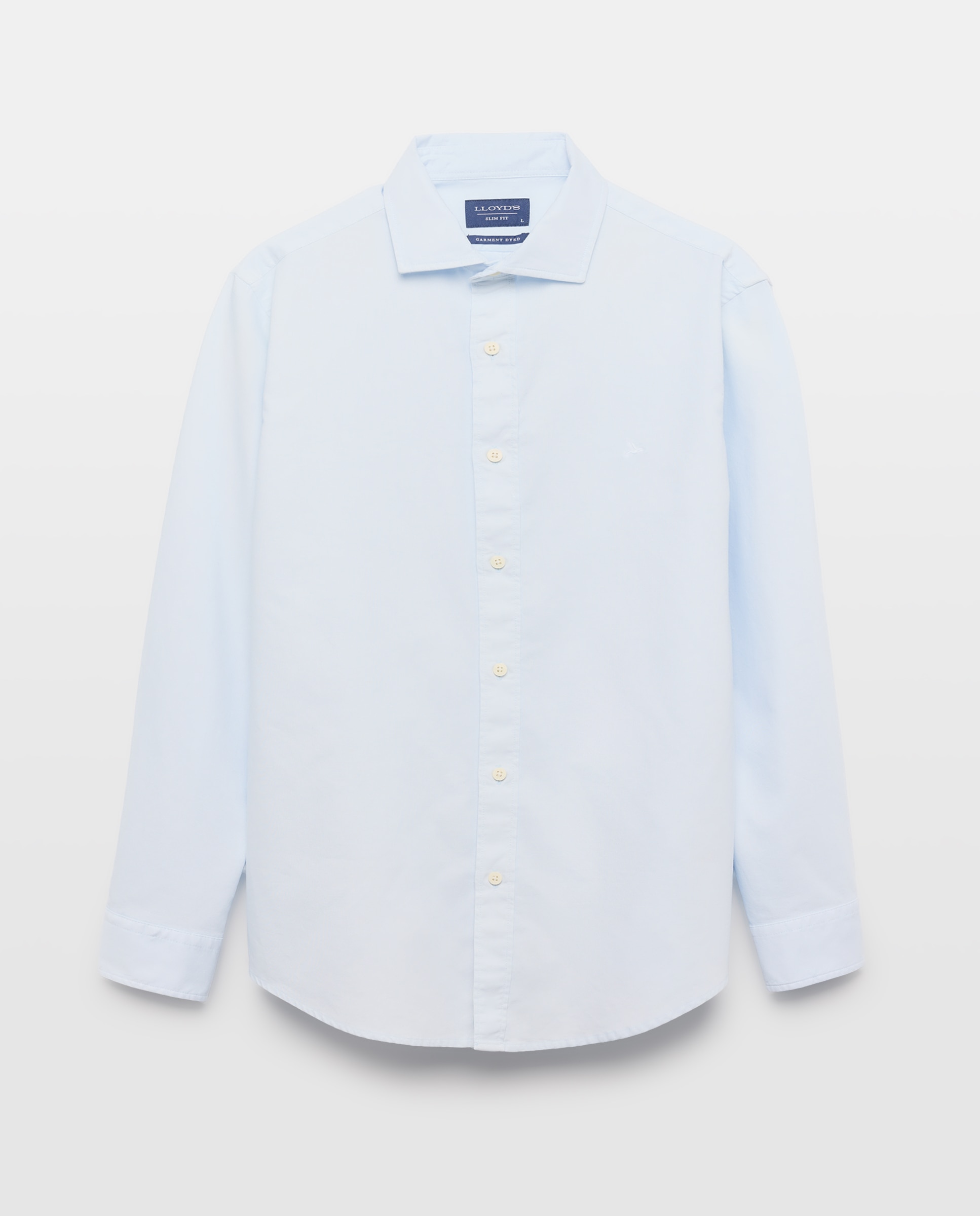 Camisa Oxford Slim Fit Azul-claro-4
