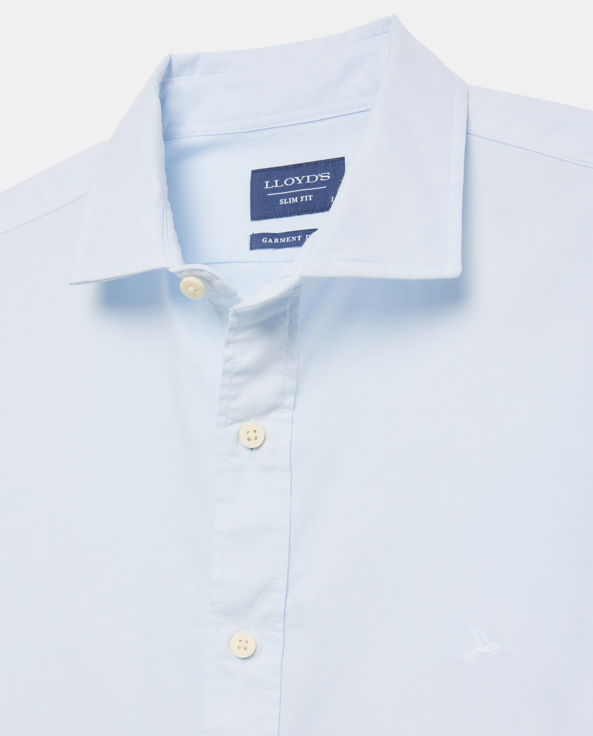 Camisa Oxford Slim Fit Azul-claro-5