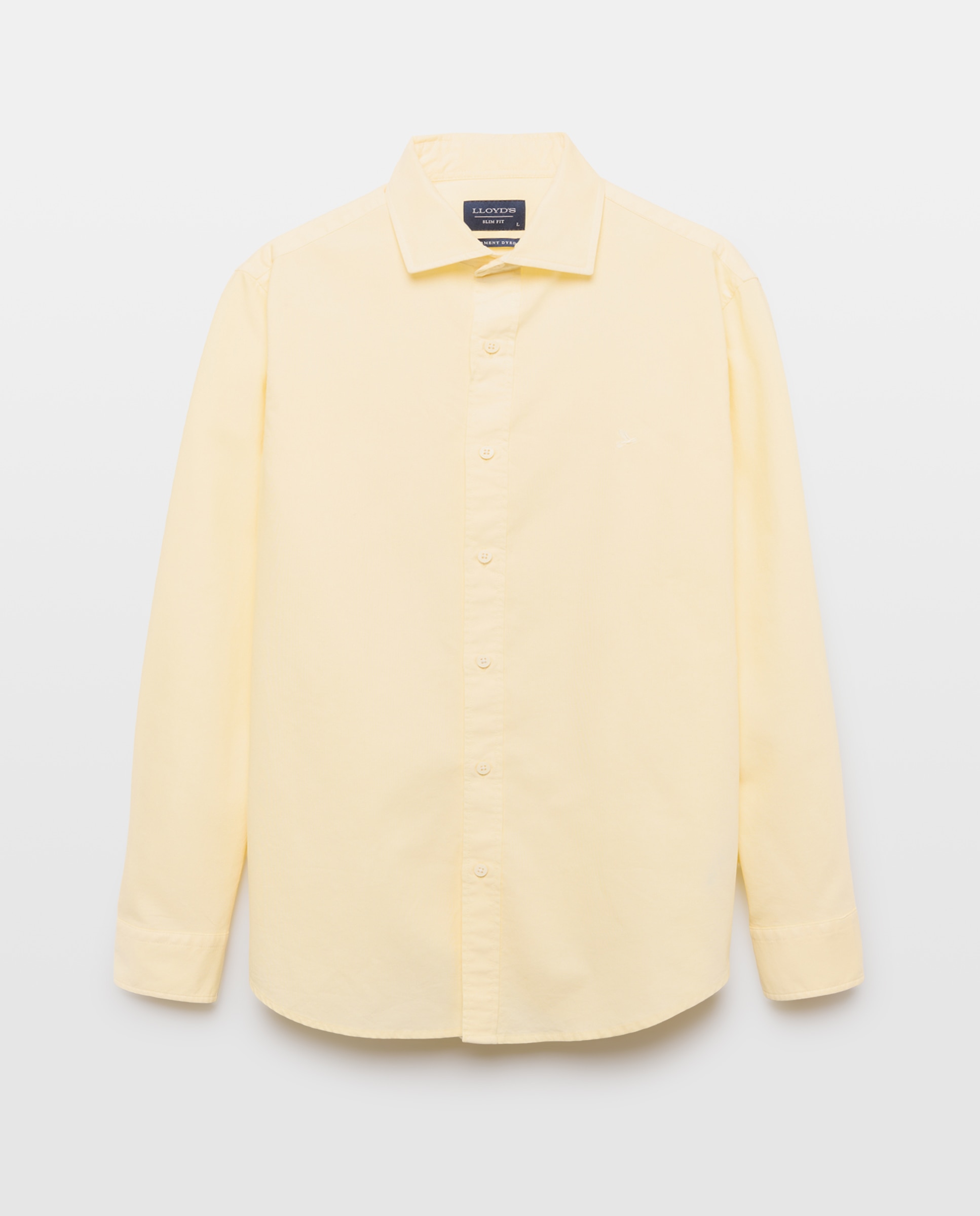 Camisa Oxford Slim Fit Amarelo-4