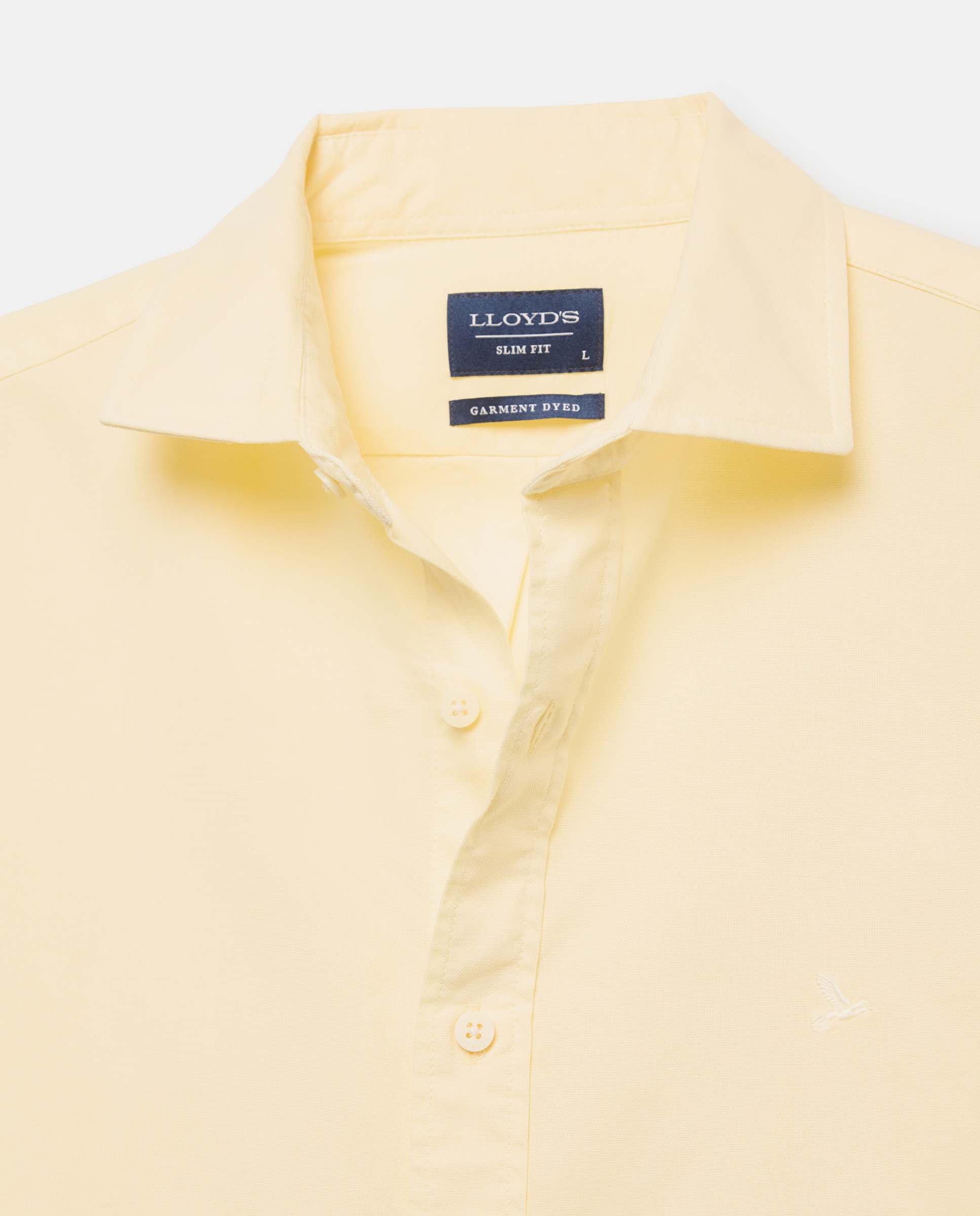 Camisa Oxford Slim Fit Amarelo-5