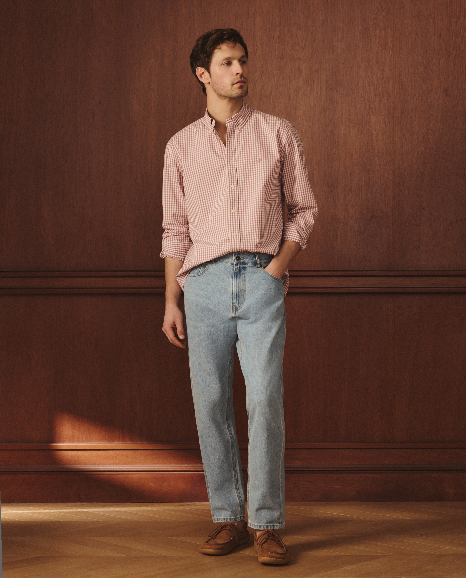 Camisa popelín de hombre classic fit - Lloyd's - Burdeos Burdeos-2
