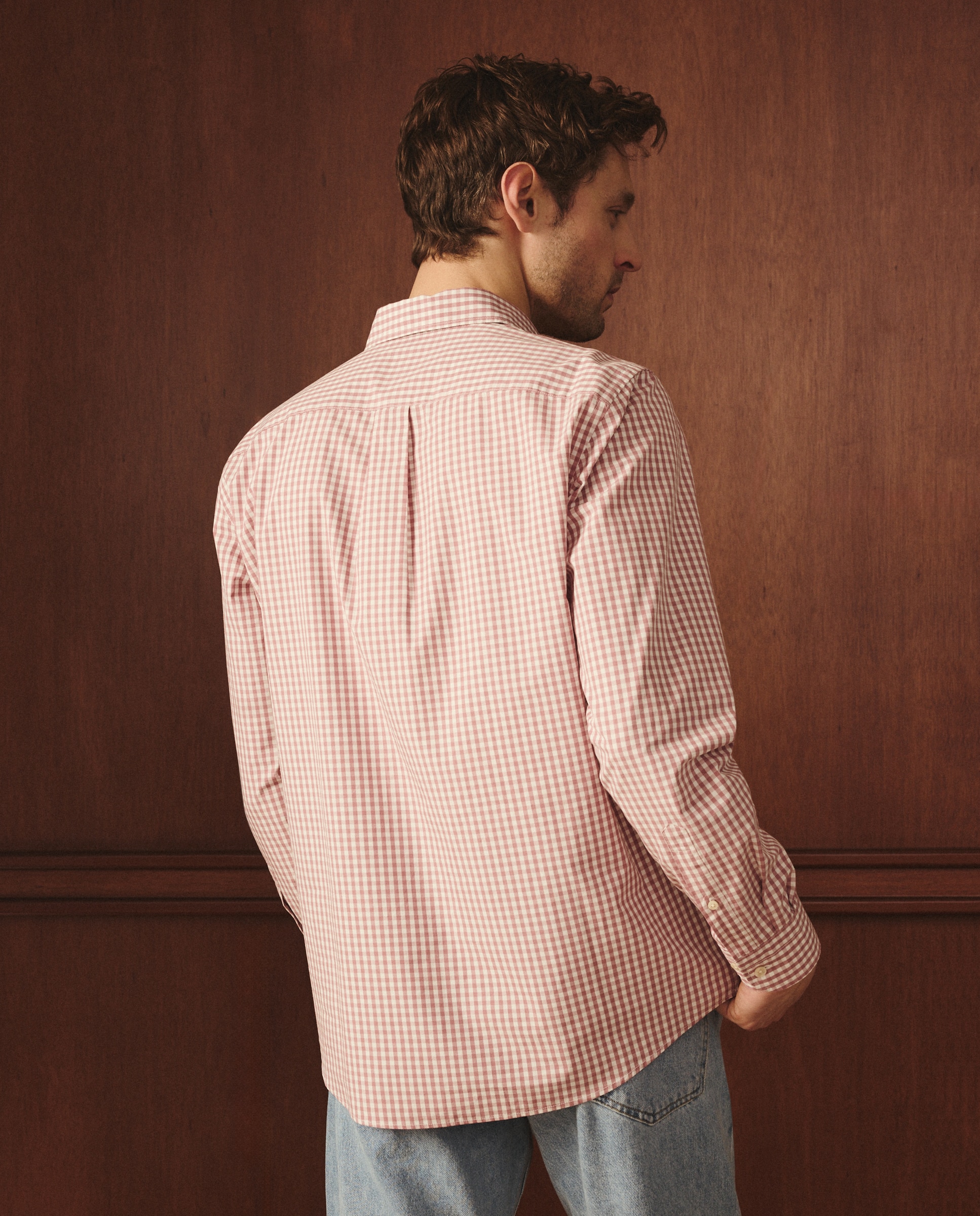 Camisa popelín de hombre classic fit - Lloyd's - Burdeos Burdeos-3