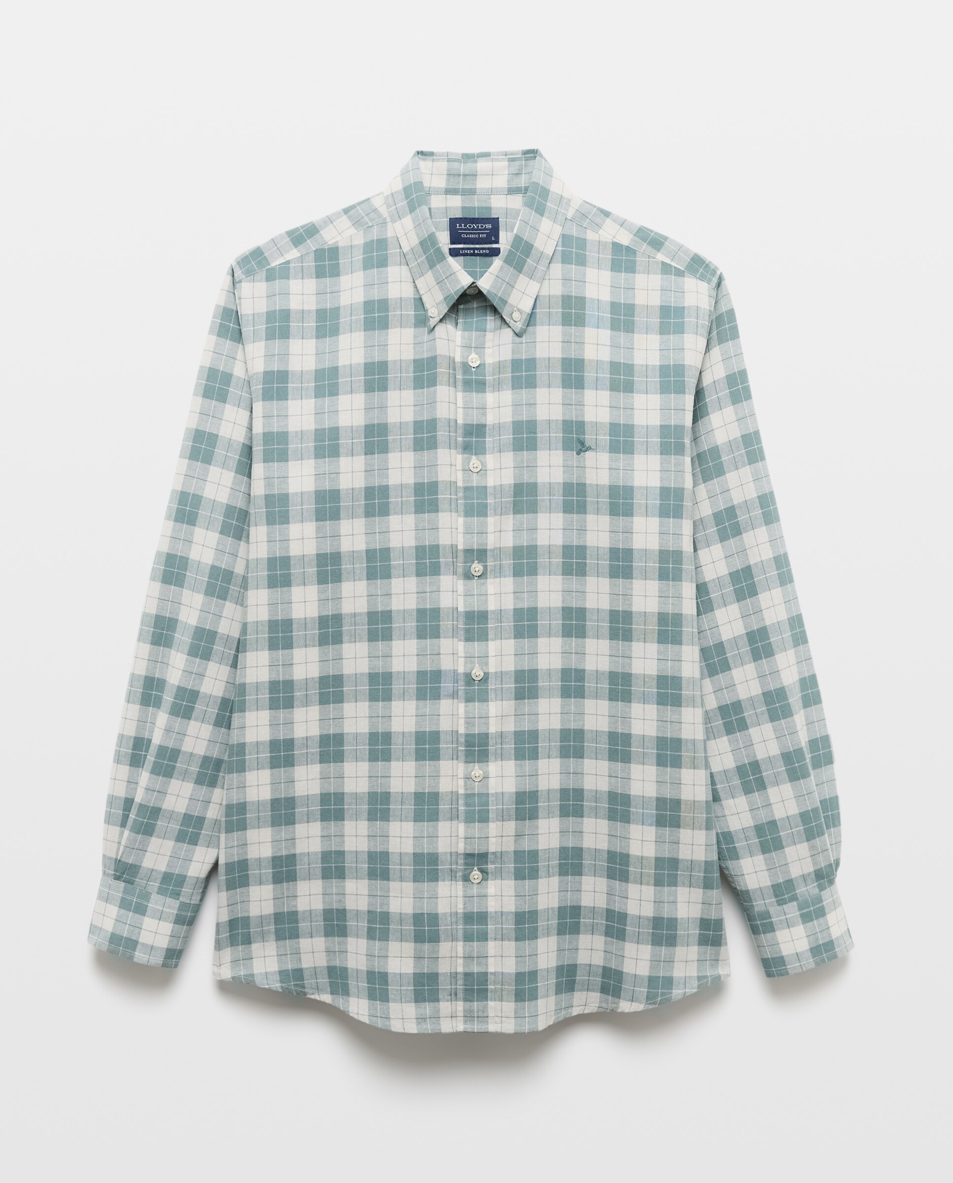 Camisa de Linho Classic Fit Verde-4