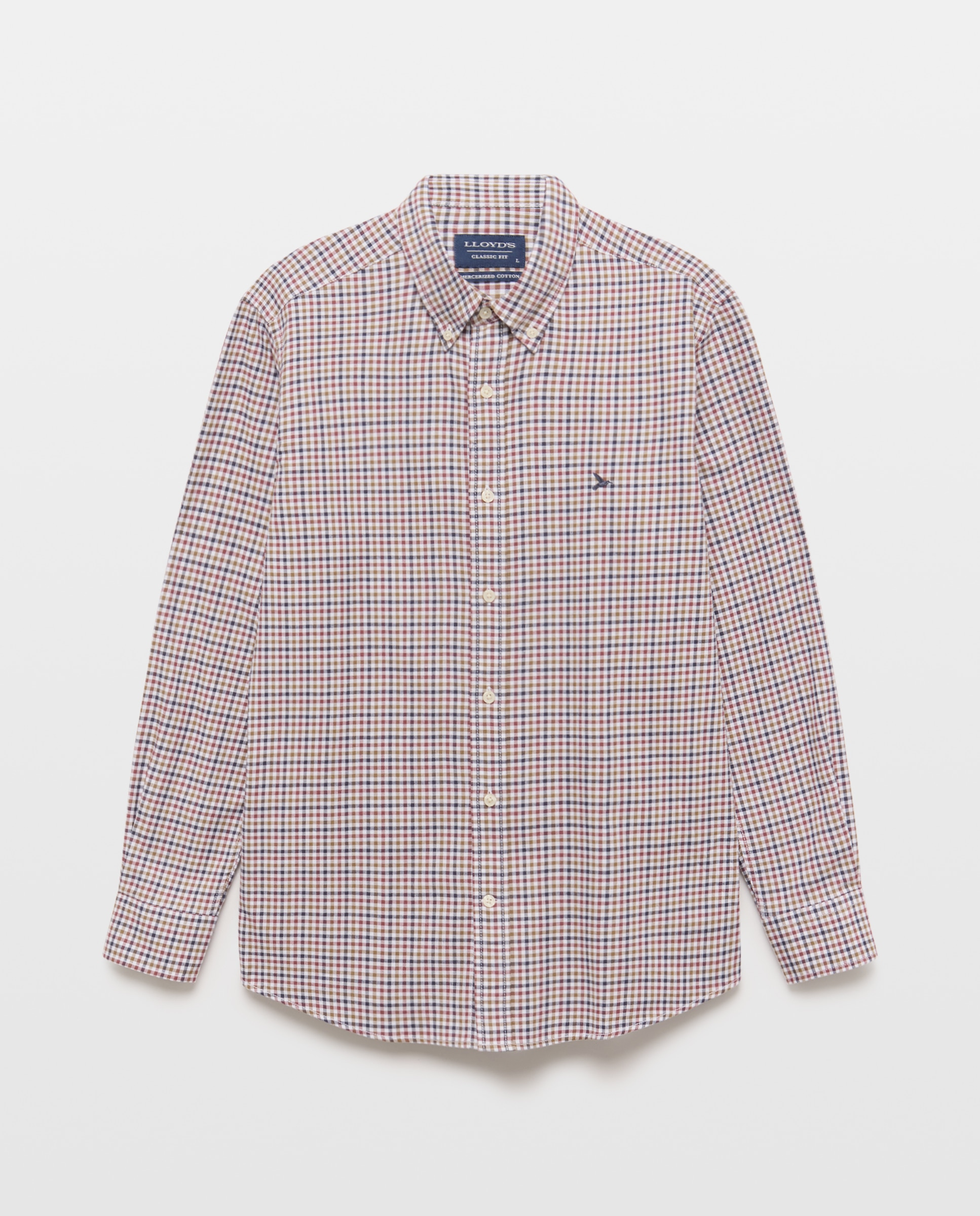 Imagem 0 de Camisa de Sarja Classic Fit aos Quadrados
