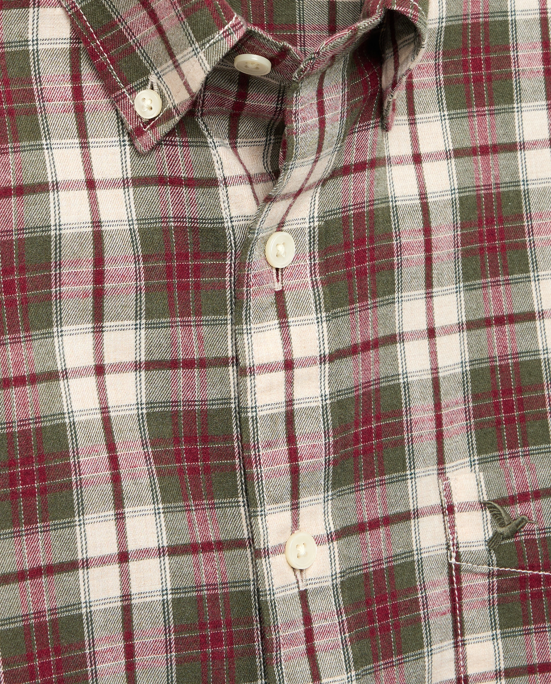 Camisa de hombre en twill de cuadros classic fit - Lloyd's - Verde oscuro Verde oscuro-5